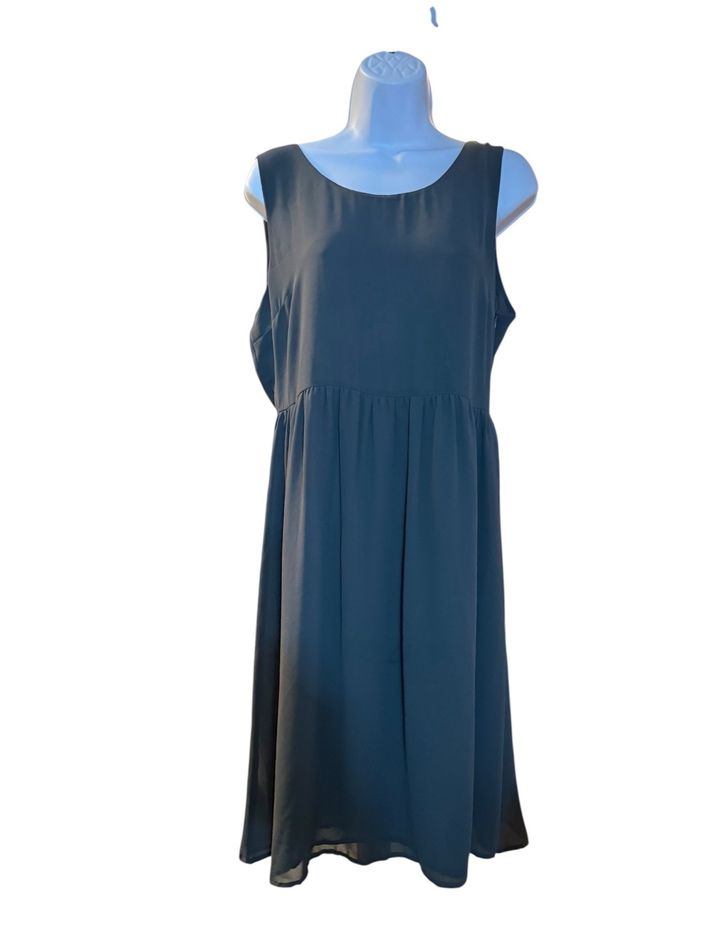 Forever 21 Black Sleeveless Dress with Crisscross Back
